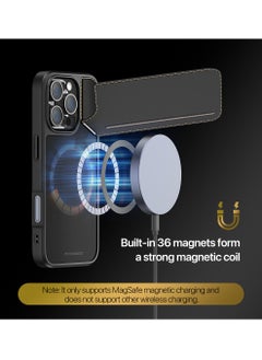 DUX DUCIS DUX DUCIS Case for Iphone 16 Pro Max Case Wallet with Kickstand and Credit Card Holder Compatible with MagSafe Leather Heavy Duty Protective Case Cover (Black)  - Image 3