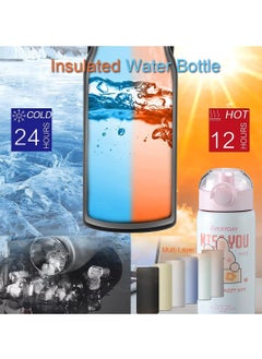 Excefore Kids Water Bottle for School with Straw Lid, Insulated Water Bottle with Straw for Kids, Stainless Steel Insulated Water Bottle for Kids, for Boys and Girls School Indoor Outdoor  - Image 5
