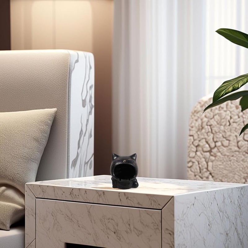 صحن رماد قط كبير من السيراميك، وعاء زخرفي للاستخدام في الداخل والخارج للمنزل والمكتب والشرفة - Image 5