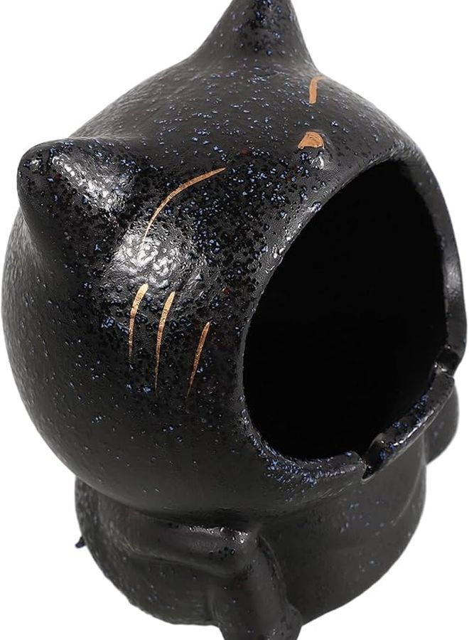 صحن رماد قط كبير من السيراميك، وعاء زخرفي للاستخدام في الداخل والخارج للمنزل والمكتب والشرفة - Image 1