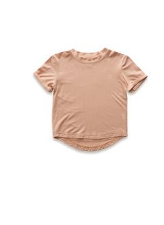 أنفي بيبي Bamboo Spandex T-Shirt-  Coral Peach  - Image 1