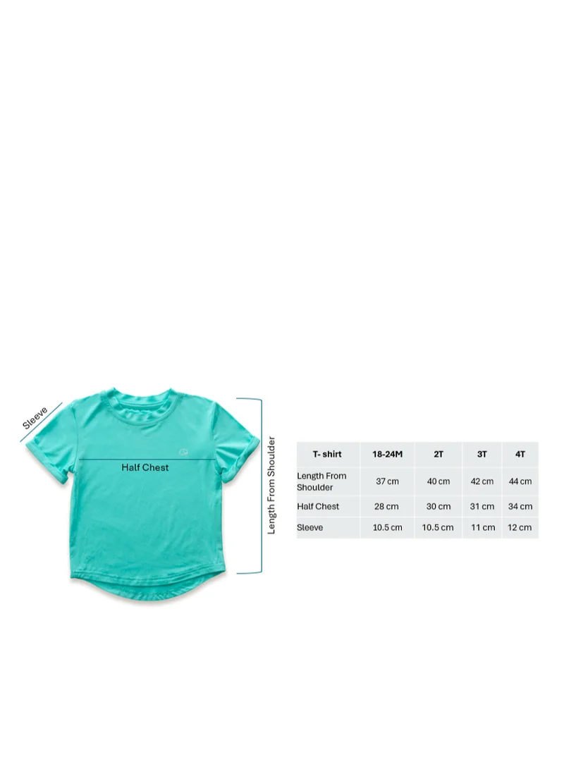Anvi Baby Bamboo Spandex T-Shirt-  Coral Peach