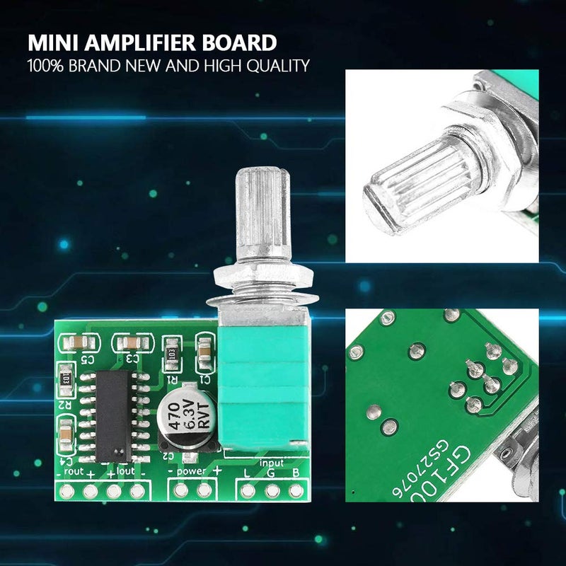 لوحة مكبر الصوت الرقمي المصغرة PAM8403 بجهد 5 فولت تيار مستمر مع 4 قطع من مقياس الجهد - Image 4