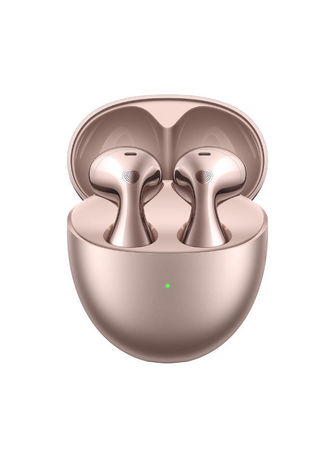 FreeBuds 6 Wireless Earbuds, Ear-fitting Wearing, Dual-driver True Sound, Stable & Clear Calls, Open-fit ANC, 36H Battery Life, IP54 Water-Resistant, iOS & Android Rose Gold
