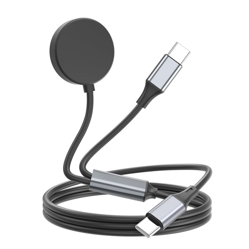 Clolasa USB C 2 in 1 Multi Fast Charger Charging Cable for Samsung Galaxy Watch 8/8 Classic/7/FE/Ultra/6/6 Classic/5/5 Pro/4/4 classic/3/Active 2/Active & Galaxy S25/S24/S23/S22/21/20 Note-4FT - Image 1