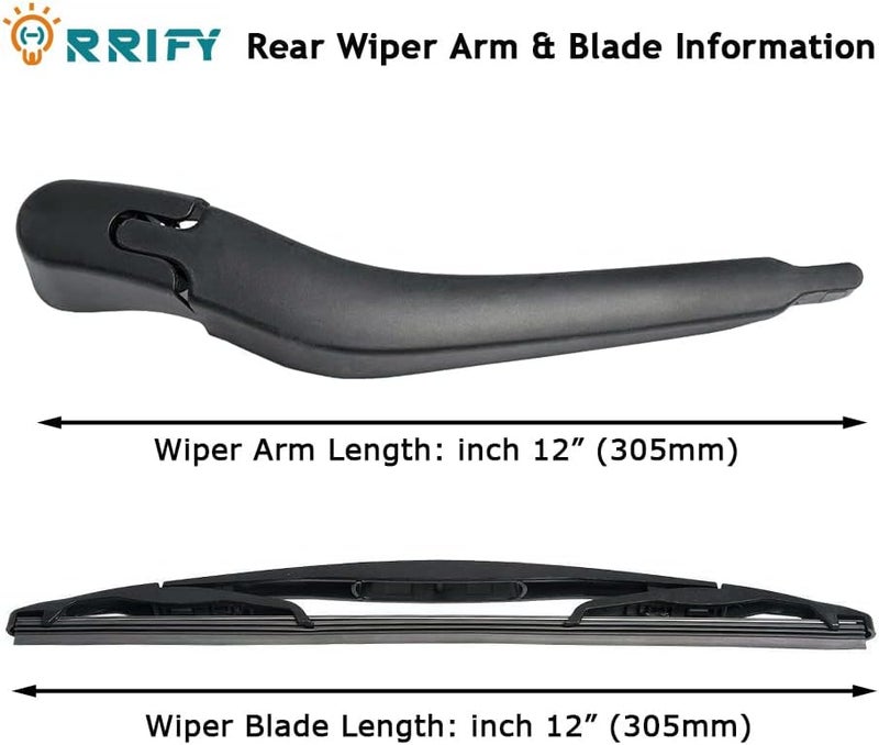 ORRIFY Rear Windshield Wiper Arm Blade Set for GM Buick Enclave 2008-2017 - Image 2