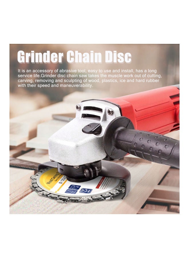 NIBEMINENT Wood Carving Disc Woodworking Chain Grinder Multicolour 22.5x2x16.6cm - Image 4