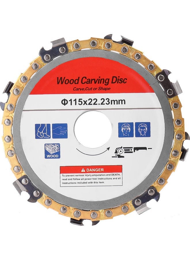 NIBEMINENT Wood Carving Disc Woodworking Chain Grinder Multicolour 22.5x2x16.6cm - Image 2