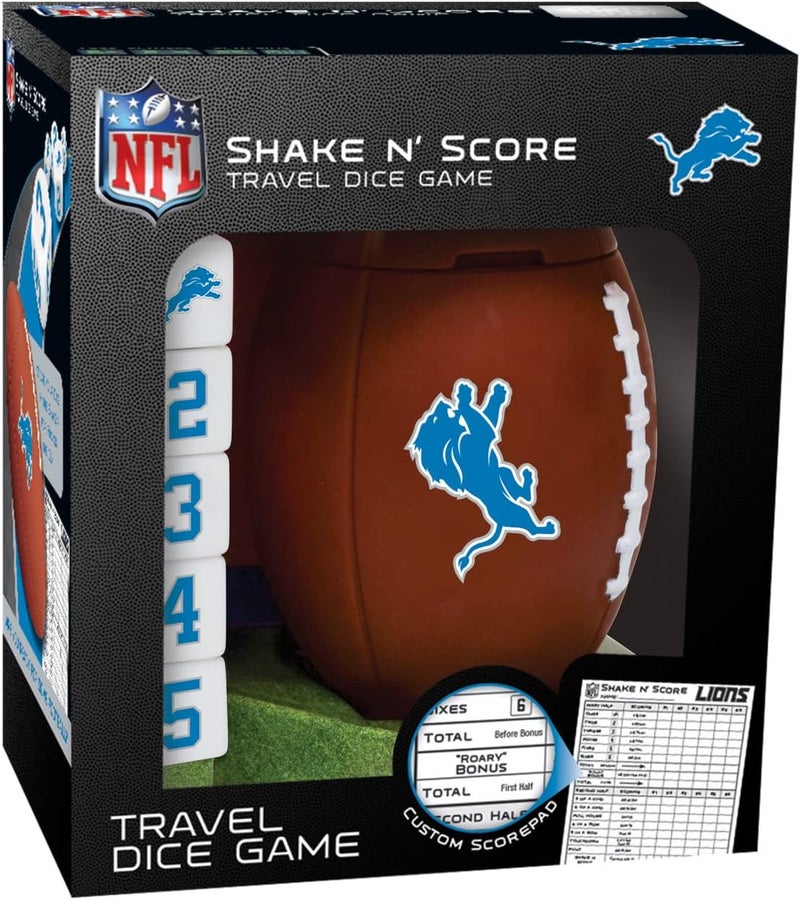 Master Pieces NFL Shake N' Score Travel Dice Game - Image 1