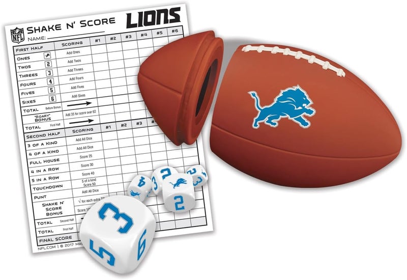 Master Pieces NFL Shake N' Score Travel Dice Game - Image 2