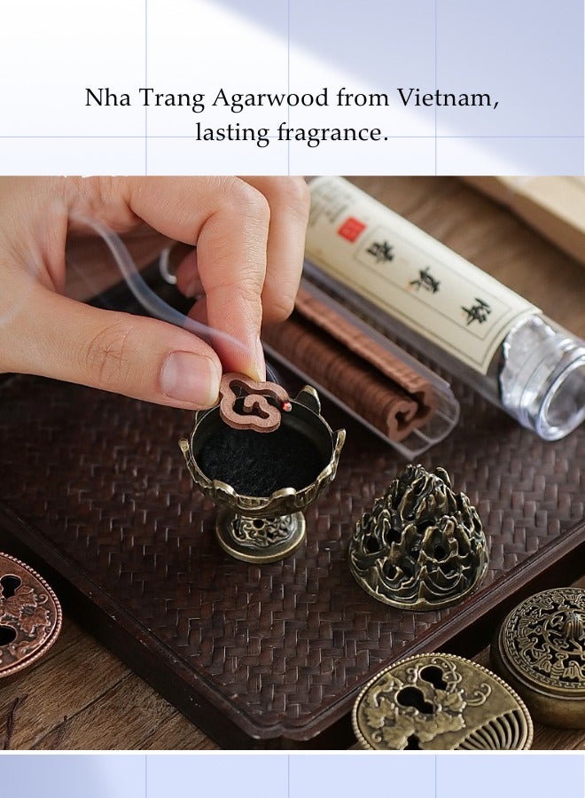 Fianser Agarwood Oud Gift Set Bakhoor Incense slices Aroma Home Fragrance Decoration - Image 3