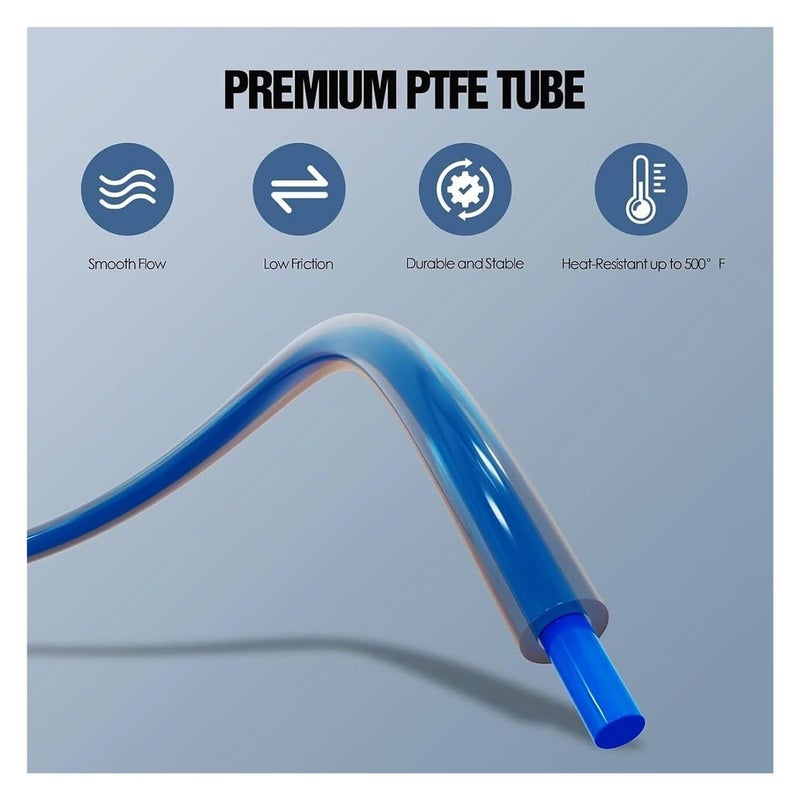 أنبوب PTFE أبيض 8مم 1.75مم خيط مع قاطع لـ Bambu Lab A1 P1P P1S X1C - Image 4
