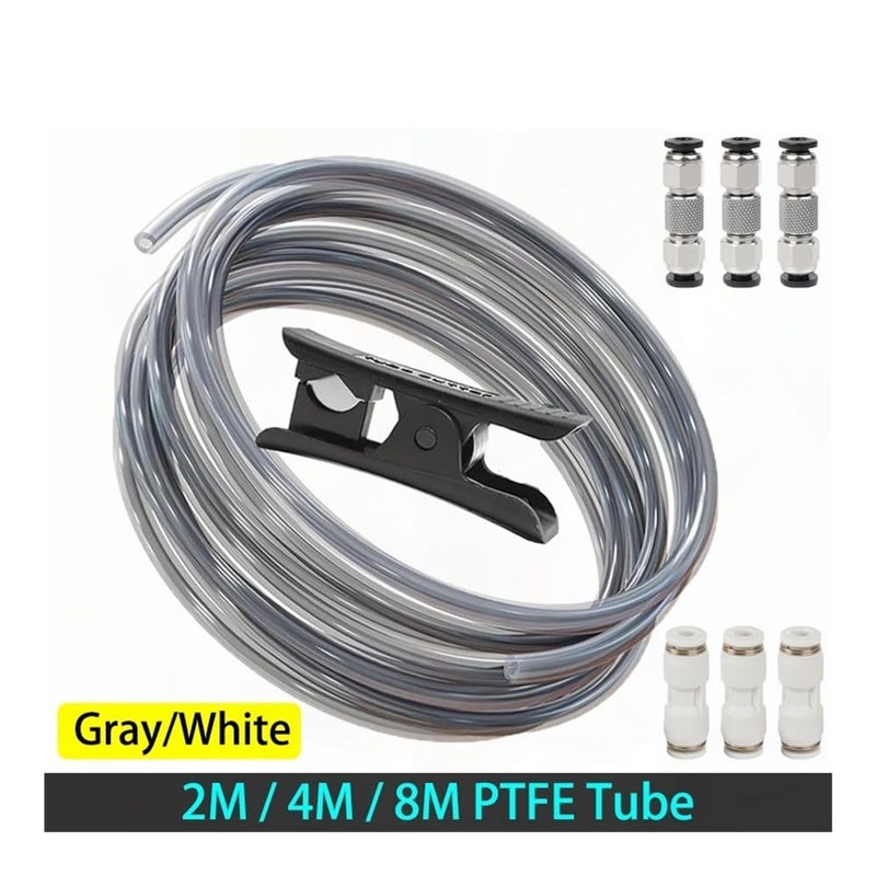 أنبوب PTFE أبيض 8مم 1.75مم خيط مع قاطع لـ Bambu Lab A1 P1P P1S X1C - Image 3