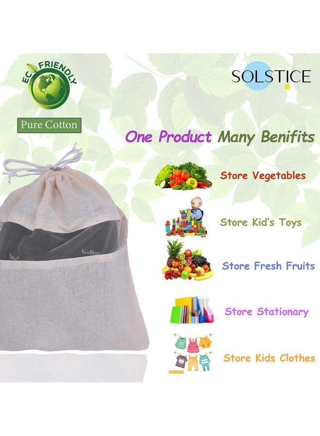 Solstice غطاء حذاء قطن سولستيس | حقيبة قابلة للغسل وإعادة الاستخدام للأحذية / الصنادل | للسفر والتخزين (عبوة من 10) - Image 4