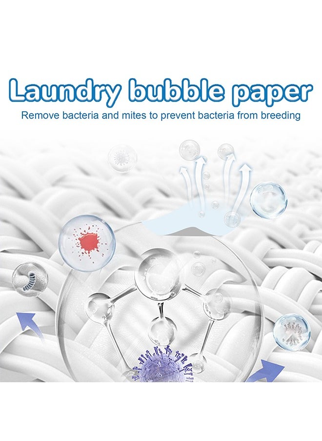 JUE-FISH Laundry Bubble Paper, Cleaning And Stain Removing Concentrated Laundry Tablets Long Lasting Fragrance Preserving Clothing Whitening 30 Pcs  - Image 5