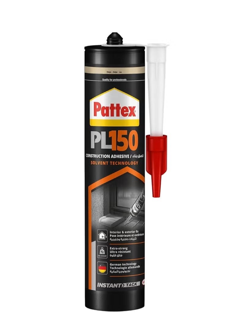 Pattex PL150 Glue Kit (3 Pieces) - Professional Solvent Technology Construction Adhesive - Superior Strength & Weather Resistant - For Indoors & Outdoors - Image 2