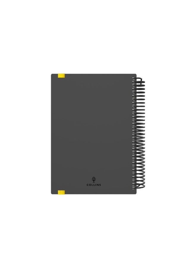 Collins Collins A5 Delta 14 Month Mid/Academic Year Planner, July 2025-August 2026 - FP51M.45-2526 -Day-to-Page Appointments Diary, A5 Wiro Bound Cover, Yellow  - Image 2