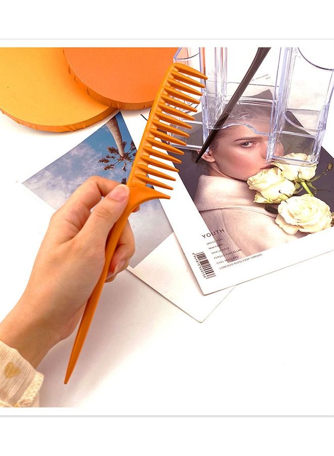 Generic Thickened women's long hair with pointed tail comb orange  - Image 4