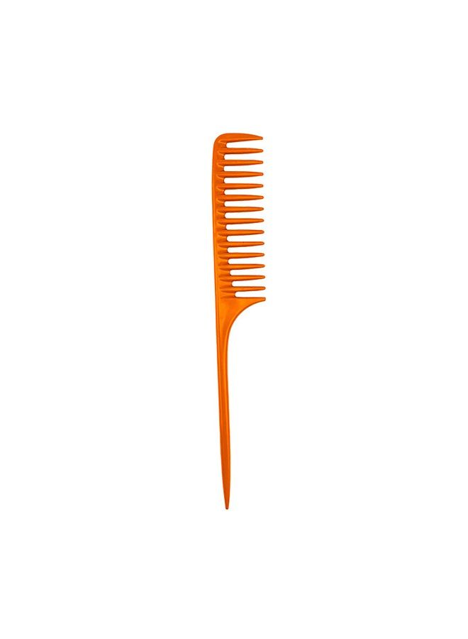Generic Thickened women's long hair with pointed tail comb orange  - Image 1