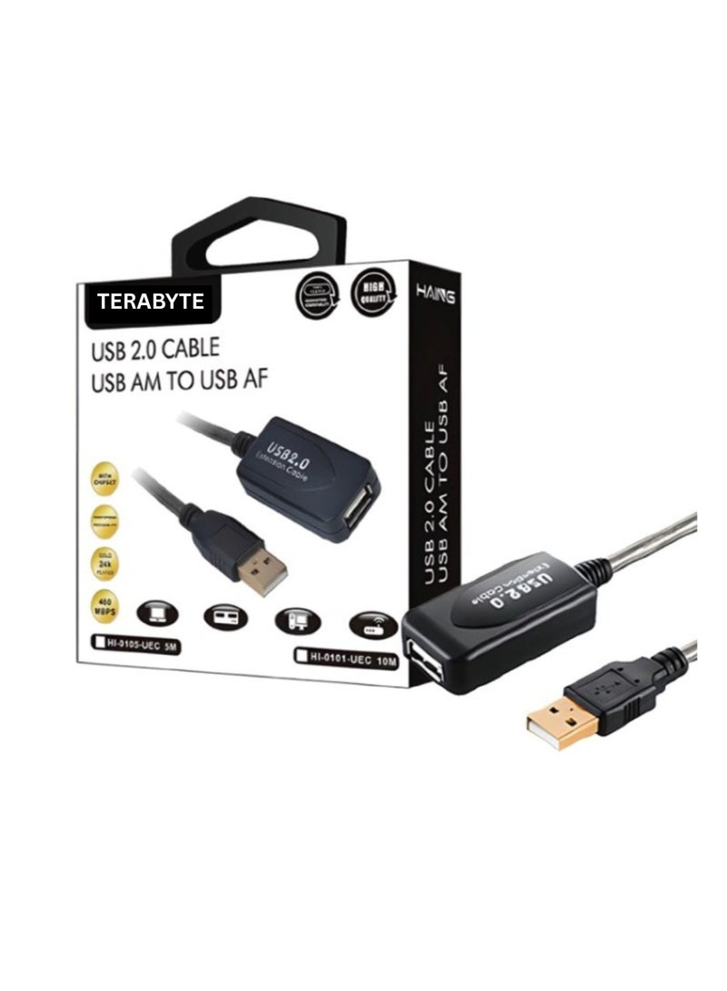 Terabyte USB 2.0 Type A Male to A Female Active Extension / Repeater Cable 10M - Image 1