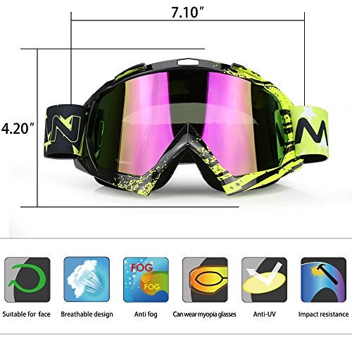 ZDATT Professional Adult Motocross Goggles Dirtbike ATV Motorcycle Gafas UV Protection Motorbike Ski Snowboard Goggles - Image 3