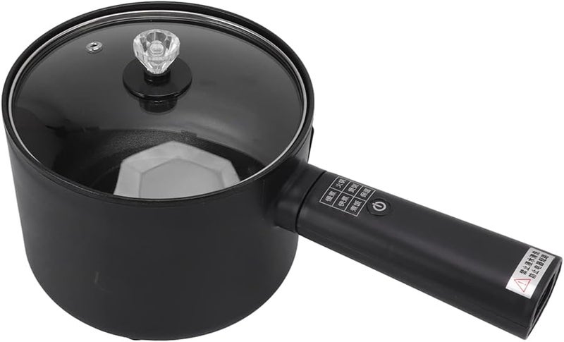 وعاء كهربائي 450 واط 1.8 لتر سعة كبيرة متعدد الوظائف محمول قابس أمريكي 110 فولت غير لاصق طباخ رامن - Image 2