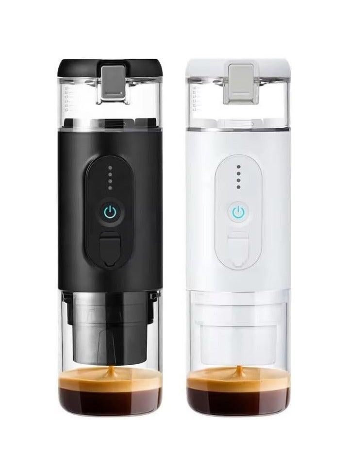 ADAK MiniSpresso Electric Portable Espresso Maker - Built-in Battery, 18-Bar Pressure, Fully Automatic One-Click Coffee Machine for Hot and Cold Brew((BLACK) - Image 3