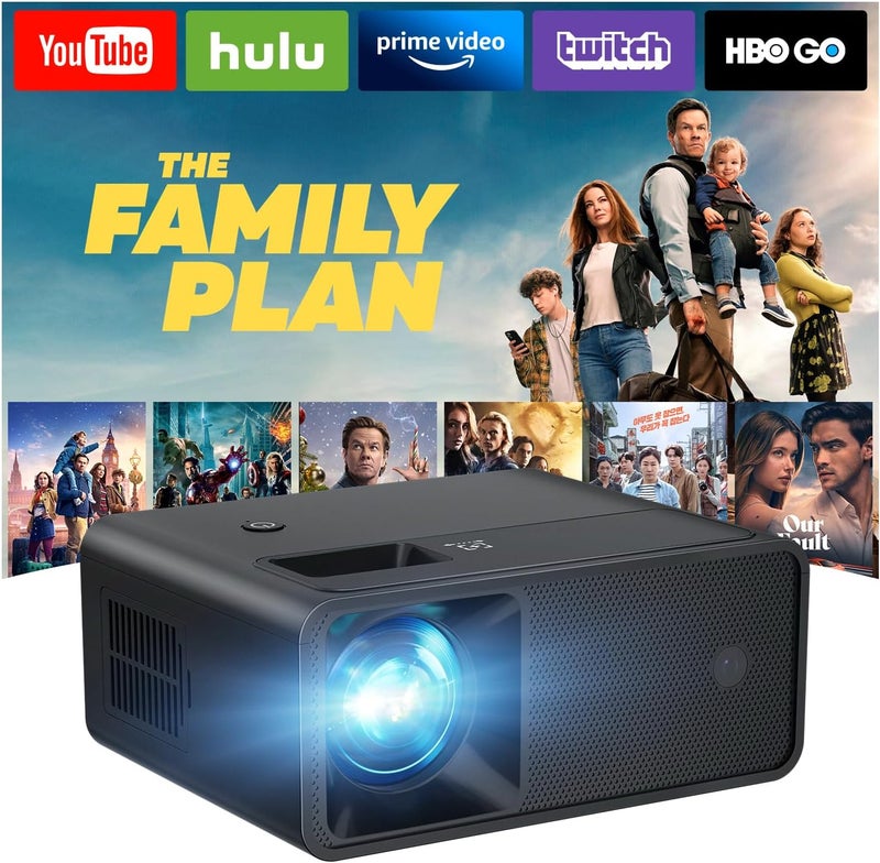 CiBest Mini Projector, Upgraded Full HD 1080P, Portable Film Projector - Image 1