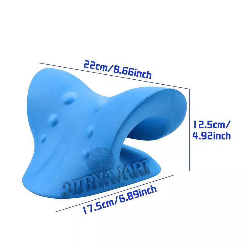 ARYAVART Neck and Shoulder Relaxer Neck Pillow Neck Stretcher Orthopedic Pillow Neck Pain Relief Chiropractic Pillow Ergonomic Traction Neck Support Pillow for Neck Pain Relief - Image 4