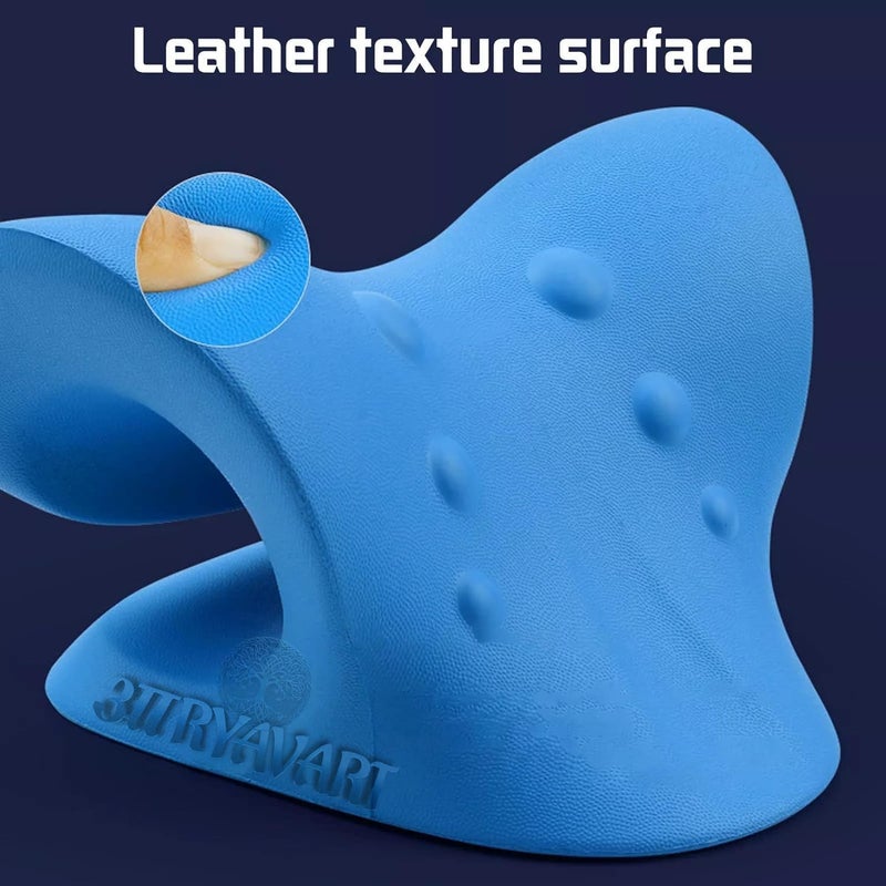 ARYAVART Neck and Shoulder Relaxer Neck Pillow Neck Stretcher Orthopedic Pillow Neck Pain Relief Chiropractic Pillow Ergonomic Traction Neck Support Pillow for Neck Pain Relief - Image 2
