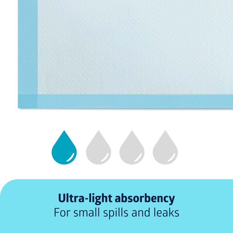 Medline Light Absorbency Underpad, 23" x 36", 50 Count, Disposable Bed, Furniture & Surface Protection, For Kids, Adults, Elderly, Puppy Pad, Changing Pad, Incontinence Pee Pad, Chucks - Image 2
