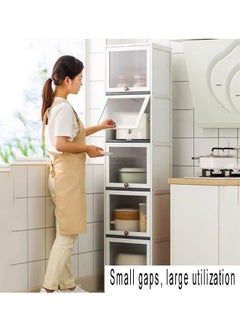 keke 3 Tier Multifunctional Kitchen & Bathroom Ultra-Narrow Bathroom Gap Storage Cabinet Rack  - Image 2