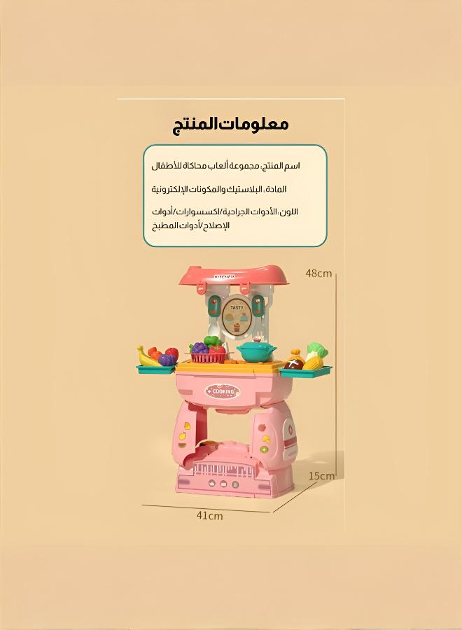 جودي بلاي مجموعة مكياج ثنائية للفتيات، ألعاب مكياج للعب دور الأم، مناسبة للفتيات من عمر 3 سنوات فما فوق، ألعاب مكياج آمنة وخالية من المواد السامة للأطفال، تتضمن عربة تخزين مزينة بشخصيات كرتونية - Image 4