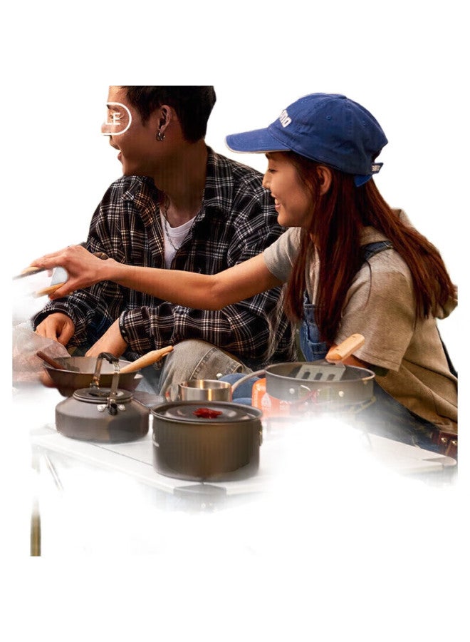 Fire-Maple Camping Set With 204-Piece Cookware Kit Including Stove, Tea Pot, Kettle, And Outdoor Cooking Utensils For 2-3 People - Image 1