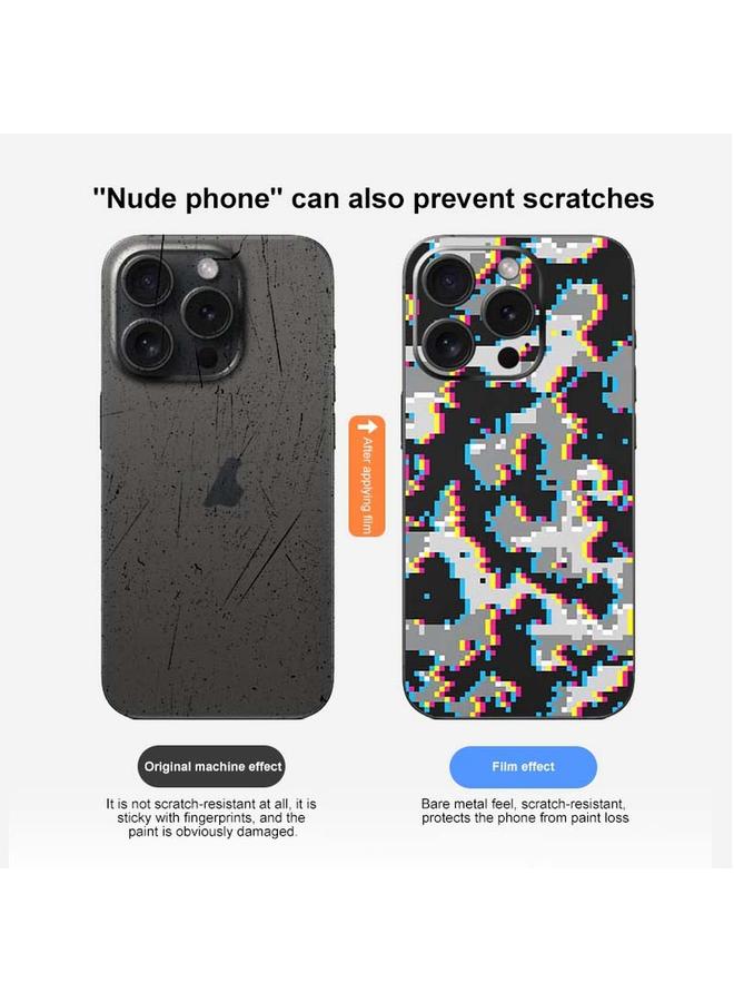 S-TOP Case For iPhone 15 Plus All-inclusive PET Phone Decal Adhesive Sticker - Image 4