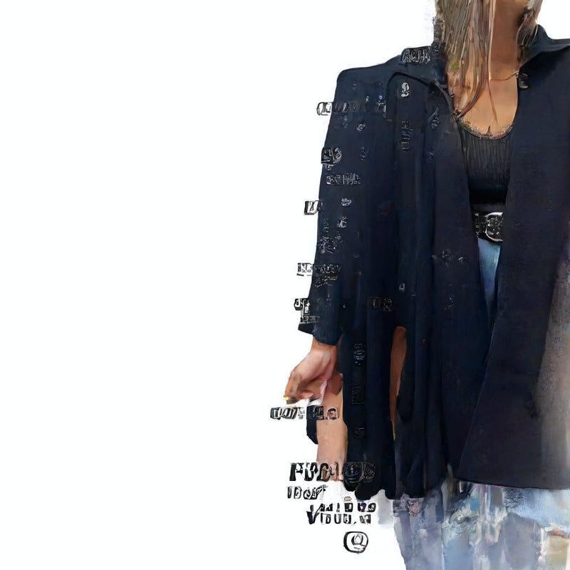 Women's Casual Open Front Single Button Trench Coat Jacket - Image 4