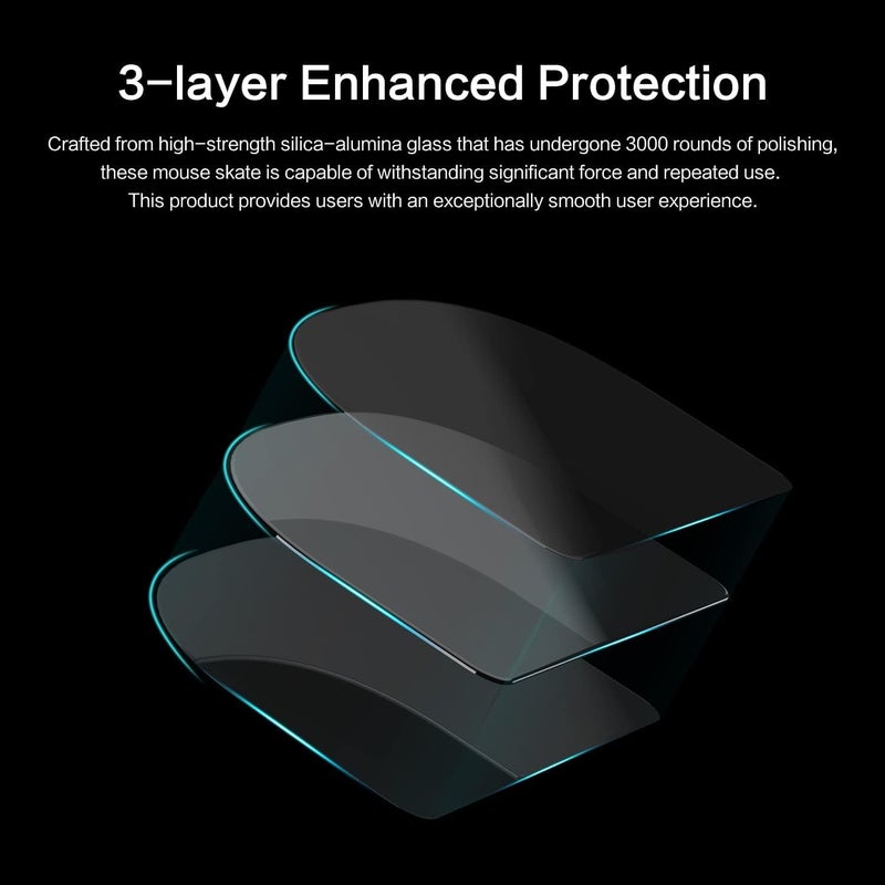 TERRIFI Fastest and Smoothest Mouse Feet for Logitech G Pro X Superlight 2, Flawless Glass Skates for Ultra-Fast and Smooth Movement, Durable Sole Replacement for Enhanced Gaming Performance - Image 3