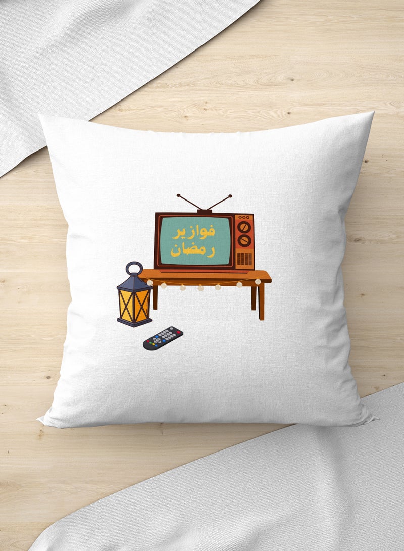 لوحة غطاء وسادة من البوليستر بتصميم فانوس رمضان - Image 3