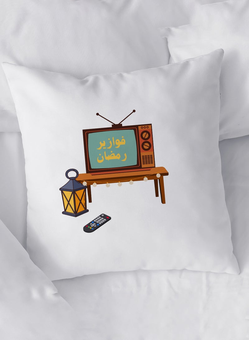 لوحة غطاء وسادة من البوليستر بتصميم فانوس رمضان - Image 2