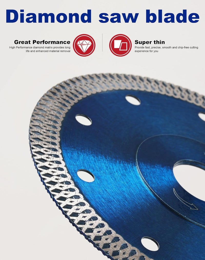 OSTEK 5Pcs/Lot 4" Diamond Saw Blades for Granite Marble Ceramic Porcelain Tiles - Image 4