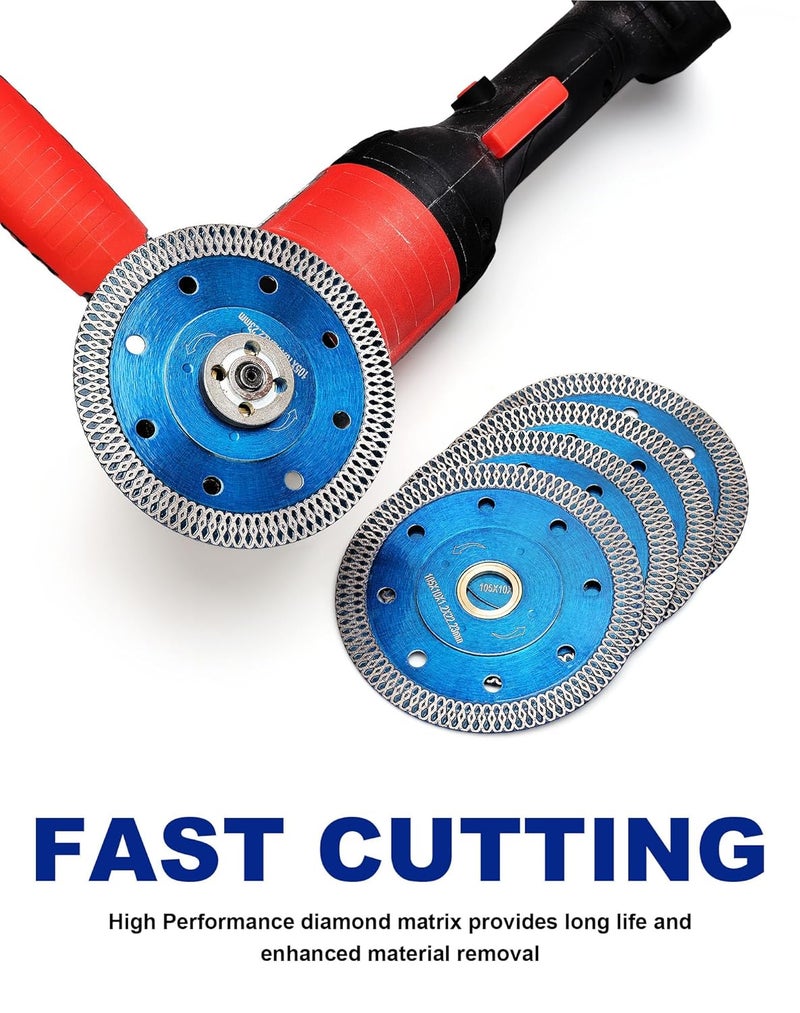 OSTEK 5Pcs/Lot 4" Diamond Saw Blades for Granite Marble Ceramic Porcelain Tiles - Image 5
