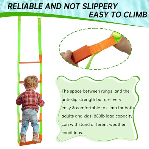 itayak Boat Rope Ladder, 5 Step Heavy Duty Climbing Boat Ladder for Inflatable Boats, Fishing Boats, Sailboats, Kayaks, Tree Houses, and Outdoor Activities (5 Step) - Image 5