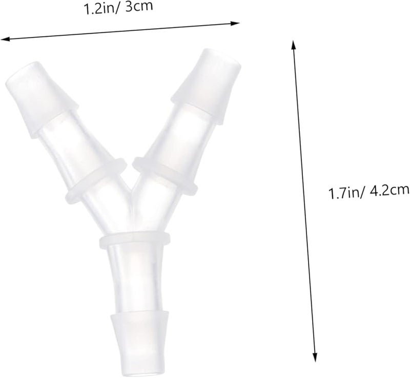 Zerodeko 10 قطعة من موصلات الخرطوم البلاستيكية على شكل Y مقاس 3X4 2 سم للإصلاح والتمديد - Image 3