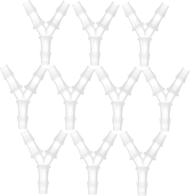 Zerodeko 10 قطعة من موصلات الخرطوم البلاستيكية على شكل Y مقاس 3X4 2 سم للإصلاح والتمديد - Image 2