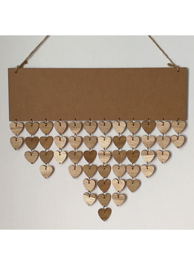 Birthday Reminder DIY Wooden Craft For Home Decoration Brown 40.5x12.5x4.0cm  - Image 4