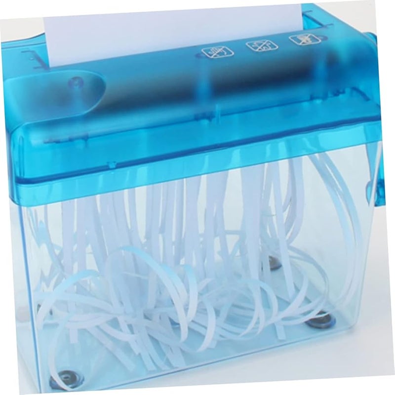 Mini Desktop Paper Shredder Manual Hand Cutter For Home Office School - Image 5
