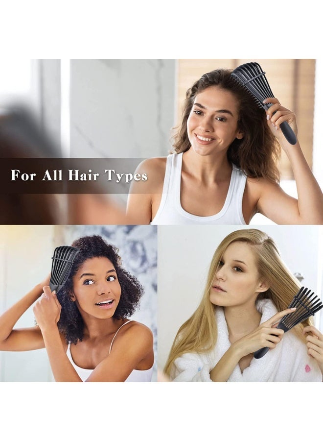 3 PCS Hair Brush Spray Set, With Detangling Nylon Bristle Brush, Styling Brush And Hair Mist Spray Bottle, For Women Hairstyling, Hair Brush Tools, For Curly Hair, Straight Long Hair - Image 4