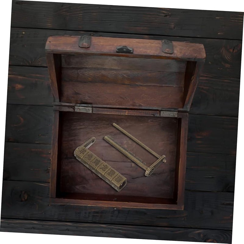 Vintage Chinese Zodiac Padlock Zinc Alloy Antique Lock for Jewelry Box Cabinet - Image 4