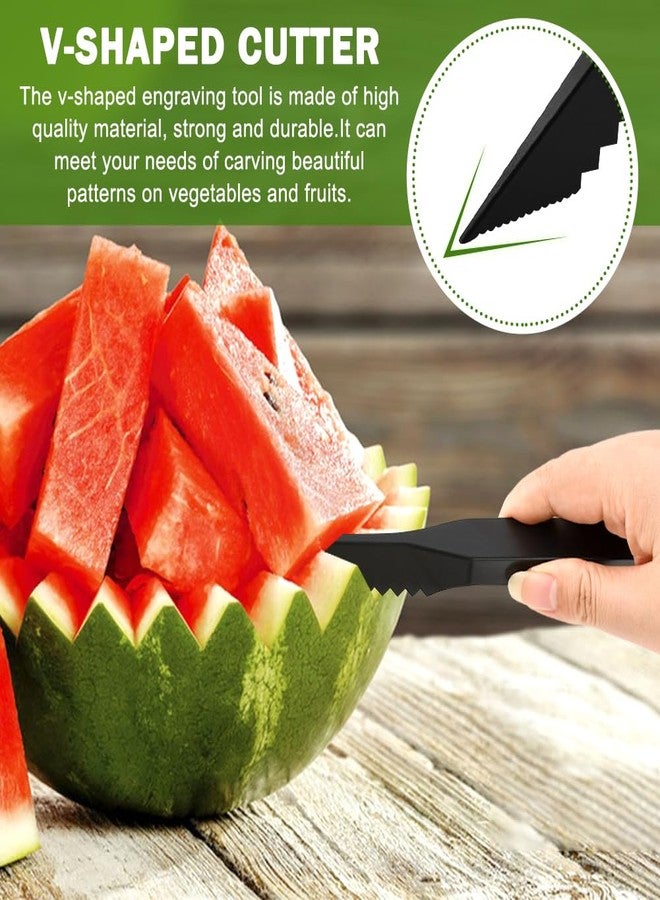 Yonderfume Kitchen Spiral Cutter and V-Shaped Tools with peeler, Spiral Potato Cutter V-Shape Carving Tool Vegetable Spiralizer Manual Screw Peeler for Veggies Cucumber - Image 5