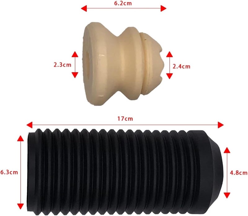 Vuzmode Car Front Shock Absorber Buffer Rubber Boot Set - Image 2